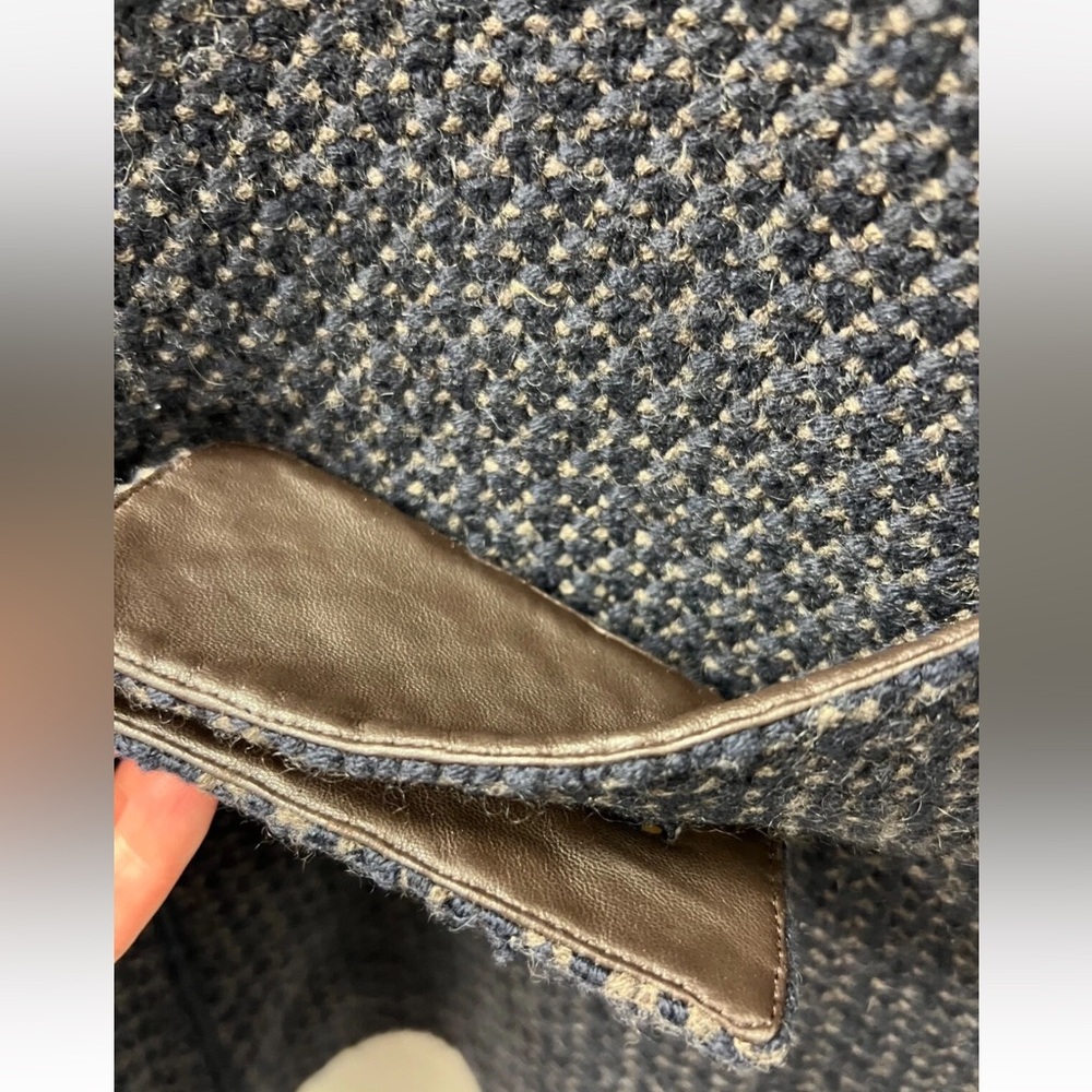 Loro Piana textured knit cashmere leather military jacket blazer cardigan - Picture 6 of 15